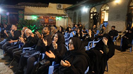 گزارش تصویری مراسم شب پنجم تکیه هنرمندان استان گلستان