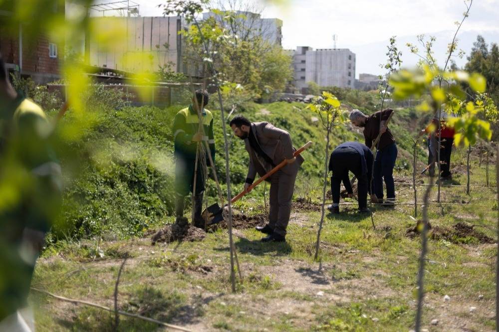 آیین راه‌اندازی بوستان «شهدای میناب» با کاشت ۱۶۸ اصله نهال